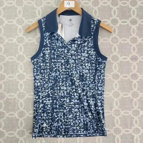 NWT Adidas Women's XS Athletic Tank Top Pattern Stretched - Picture 1 of 8